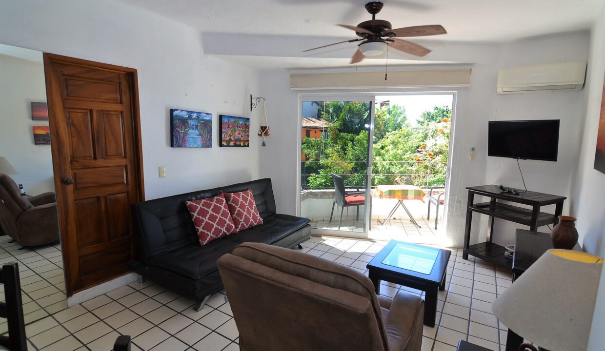 Condo Villa Santa Barbara 202 - 1BD 1BA FOR RENT FURNISHED AMAPAS PUERTO VALLARTA ROMANTIC ZONE (97)